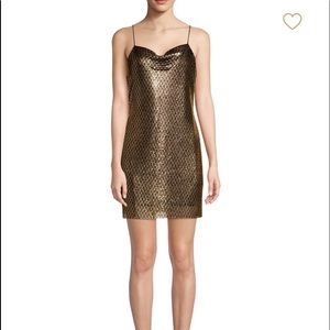 Brand:Alice + Olivia.Harmony chainmail mini dress